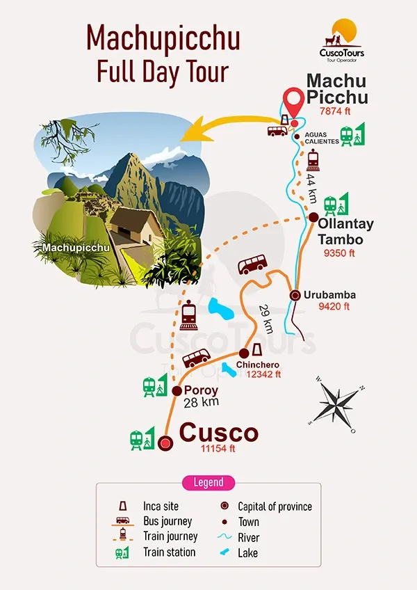 map tour machupicchu full day